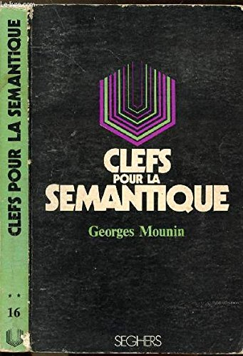 clefs pour la semantique - collection p.s. n,16