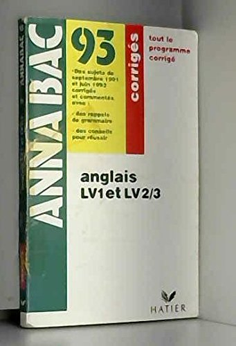 anglais corriges