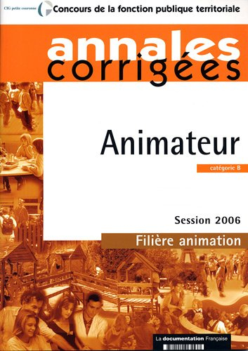 Animateur, catégorie B : session 2006