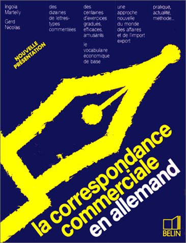 La correspondance commerciale en allemand