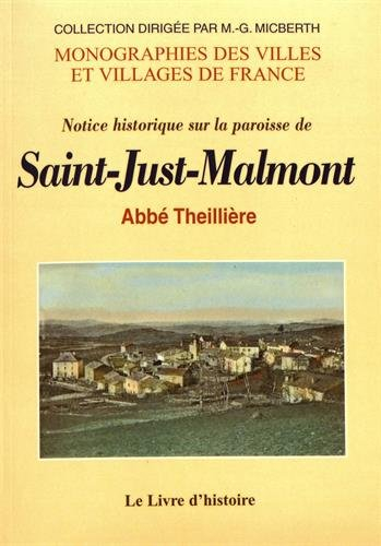 Notice historique sur la paroisse de Saint-Just-Malmont
