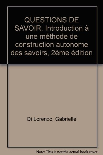 Questions de savoir