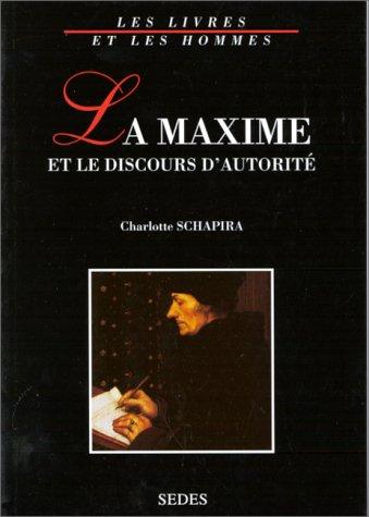 La maxime et le discours d'autorité