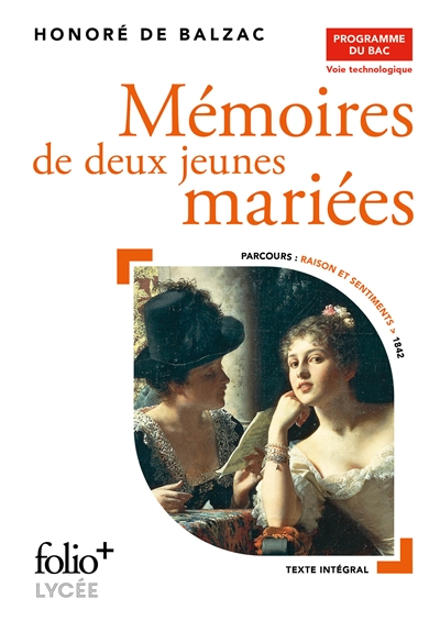 Mémoires de deux jeunes mariées : programme du bac, voie technologique