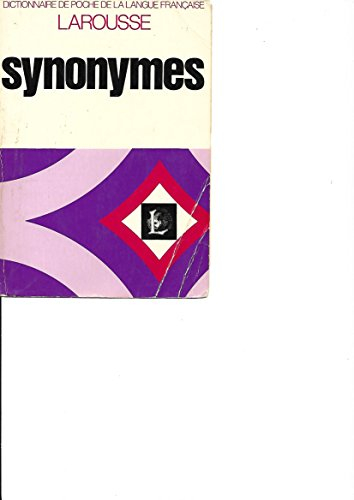 dictionnaire des synonymes