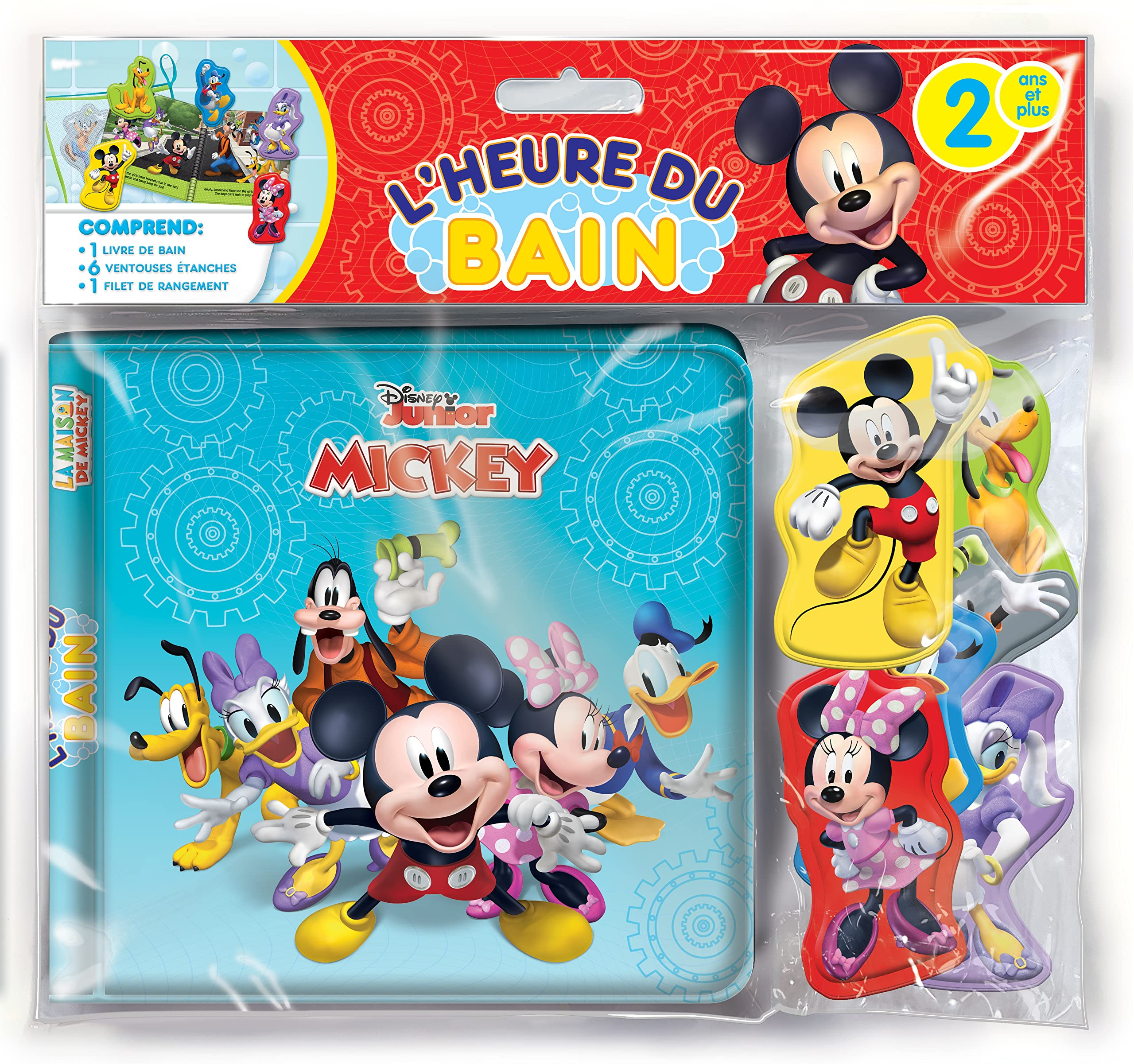 Disney Junior Mickey et ses amis L'Heure du Bain - Livres d'activités pour enfants, livre de bain de
