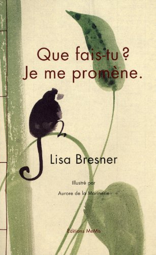 Que fais-tu ? Je me promène