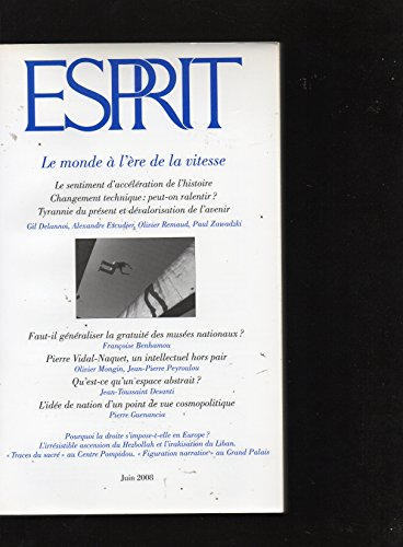 Esprit, n° 345. Le monde à l'ère de la vitesse