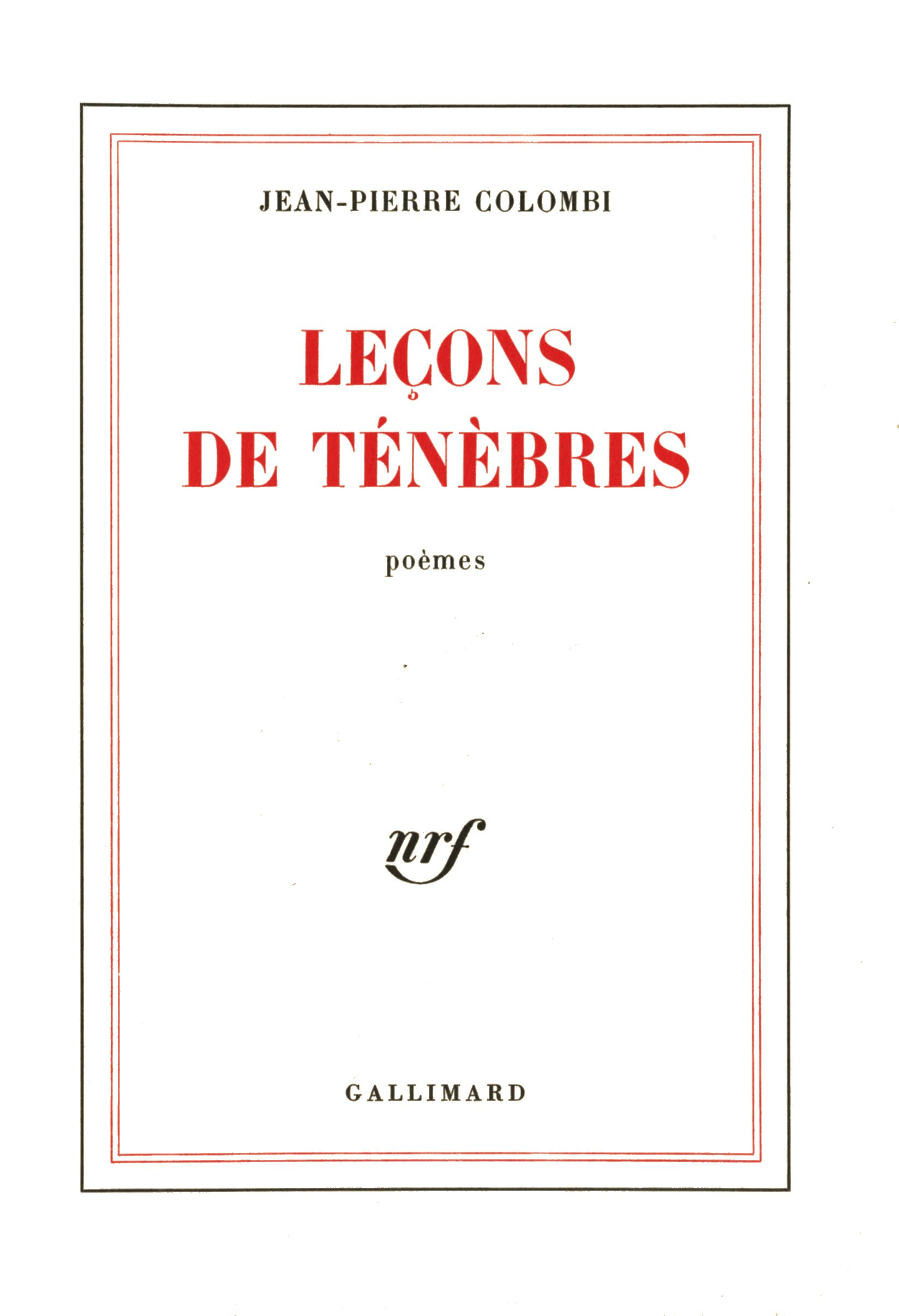Leçons de ténèbres