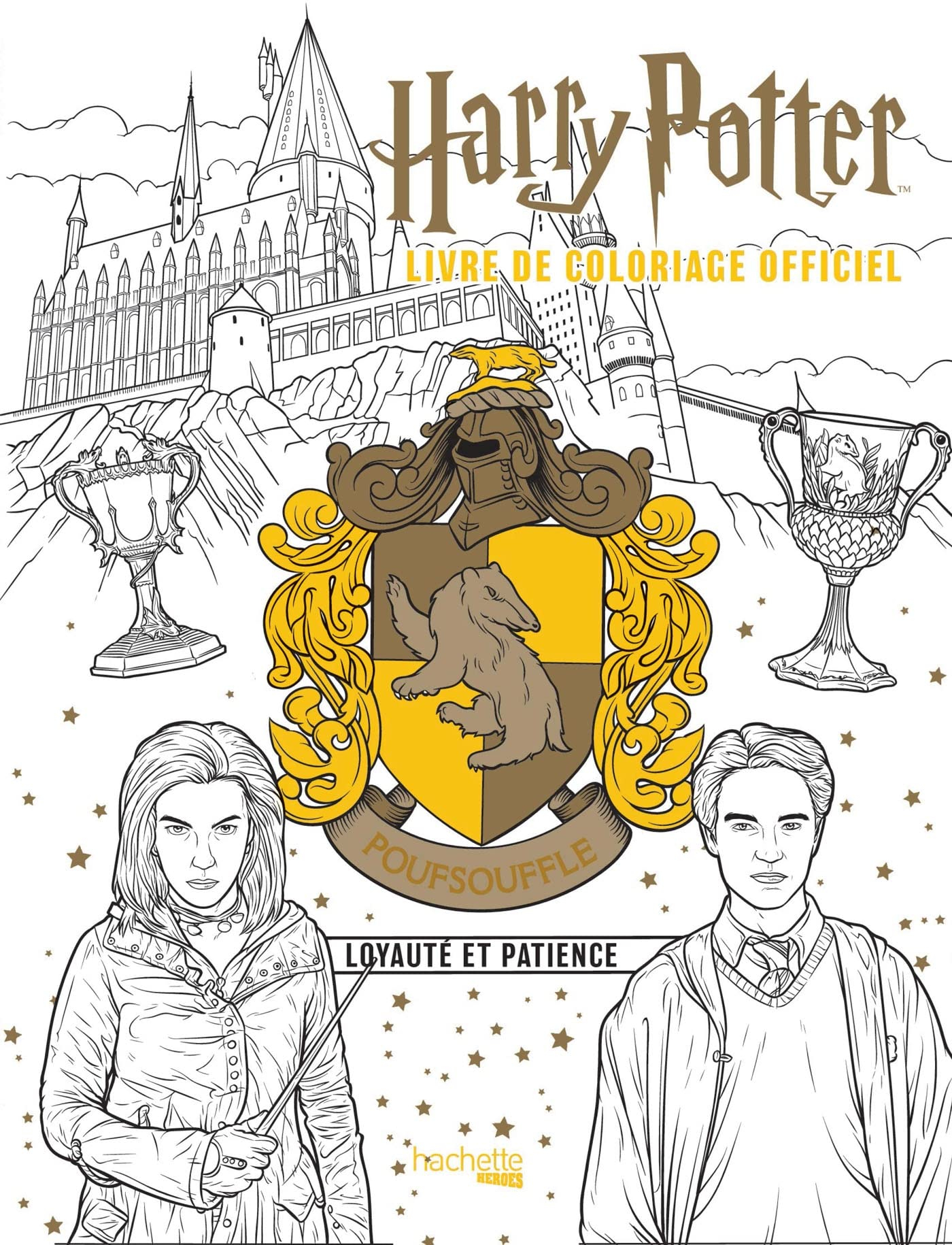 Poufsouffle : loyauté et patience : livre de coloriage officiel d'après les films Harry Potter