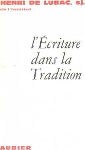 l'ecriture dans la tradition