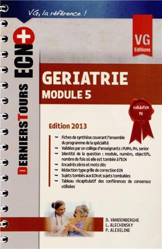 Gériatrie, module 5