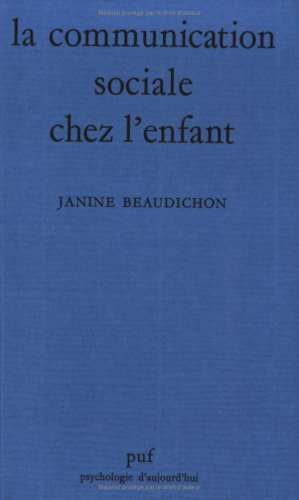 La Communication sociale chez l'enfant