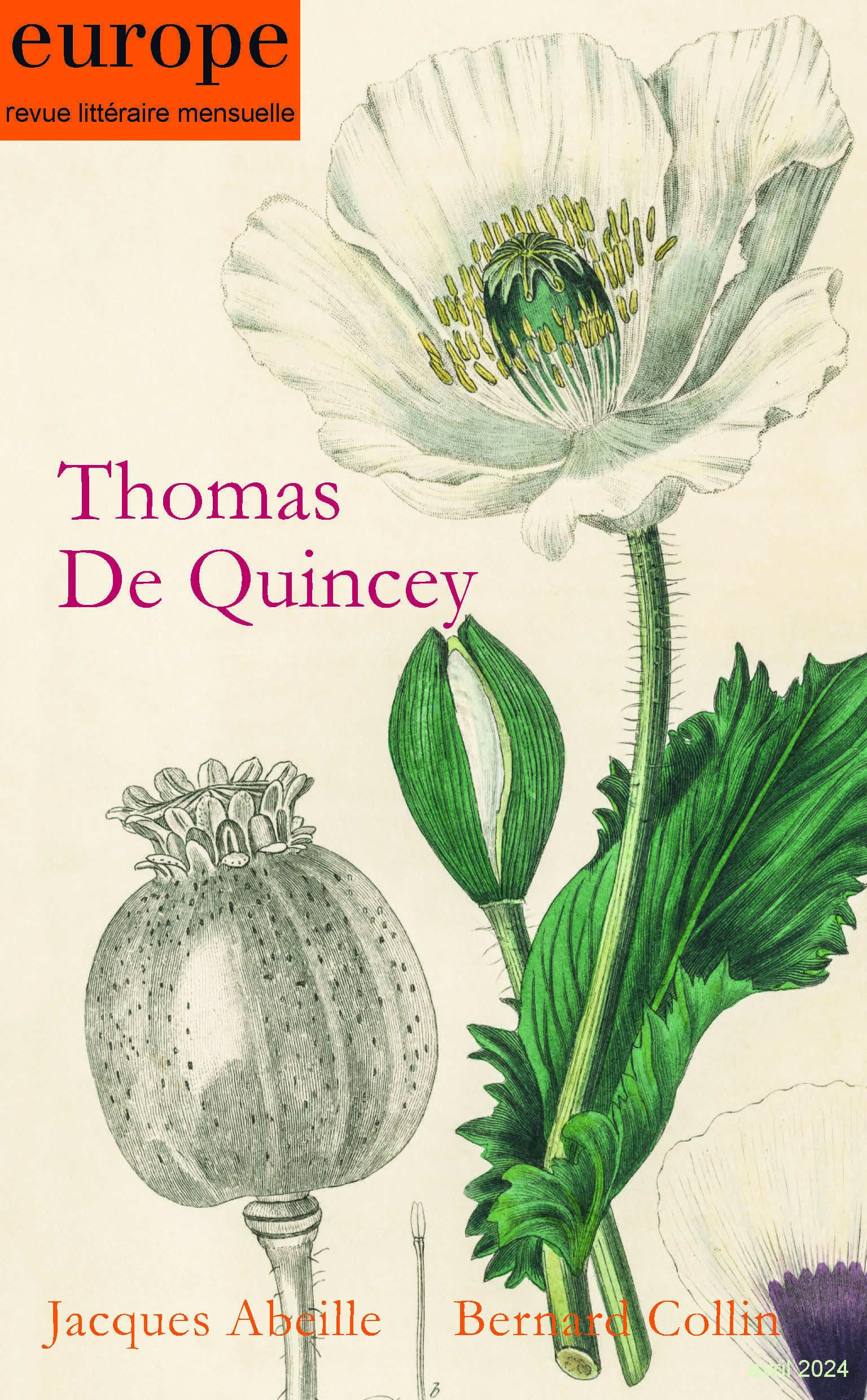 Europe, n° 1140. Thomas De Quincey