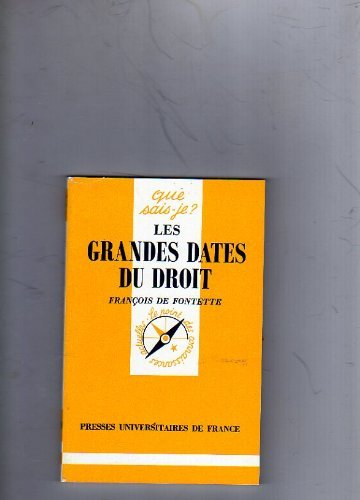 les grandes dates du droit