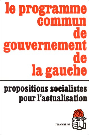 le programme commun de gouvernement de la gauche