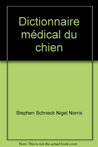 dictionnaire médical du chien