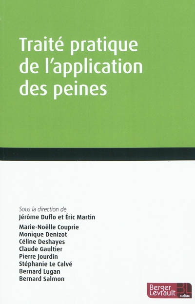 Traité pratique de l'application des peines