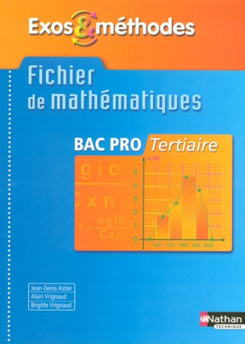 Mathématiques 1re et terminale professionnelles, tertiaire : livre de l'élève