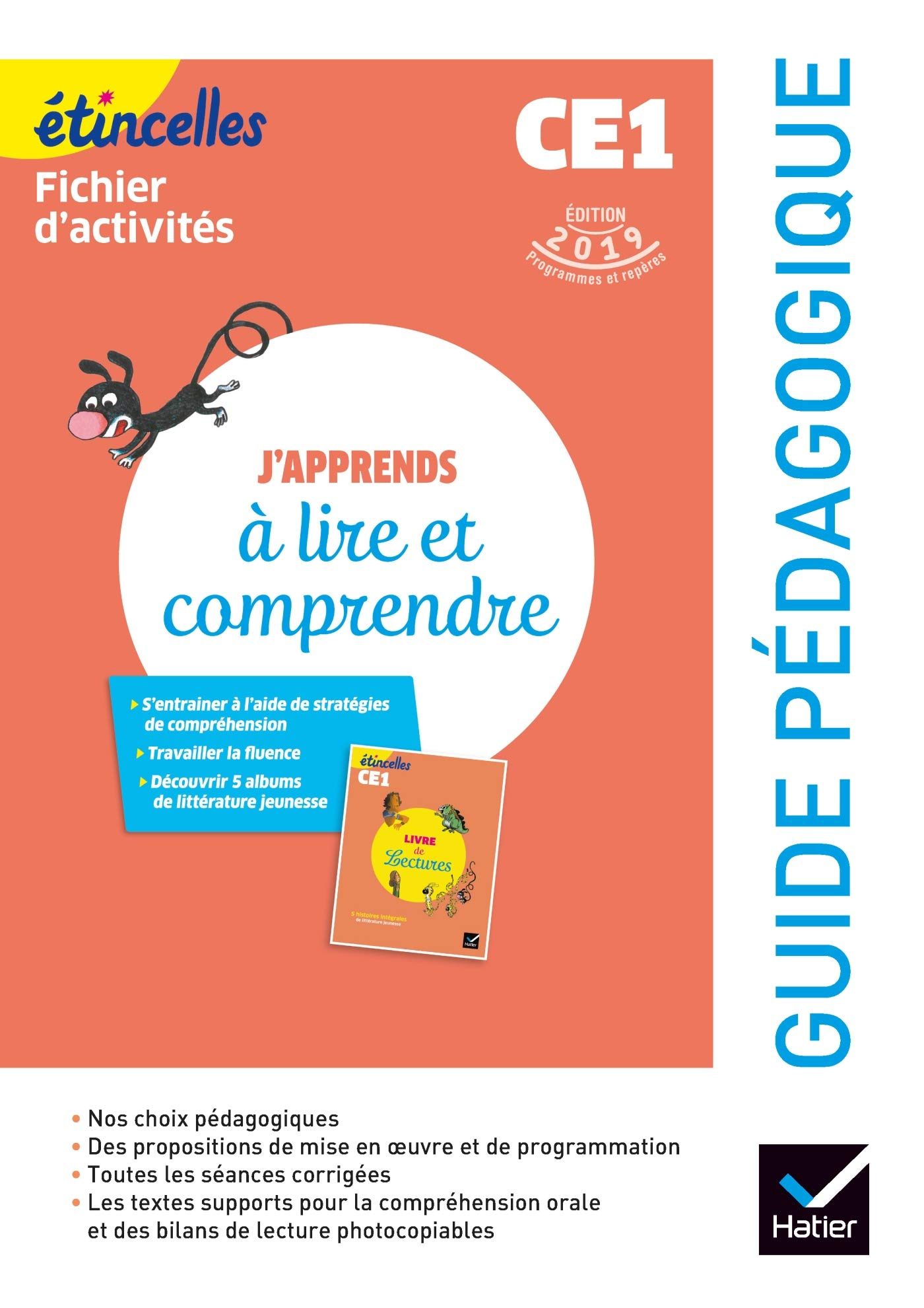 J'apprends à lire et comprendre, CE1, fichier d'activités : guide pédagogique : édition 2019 program