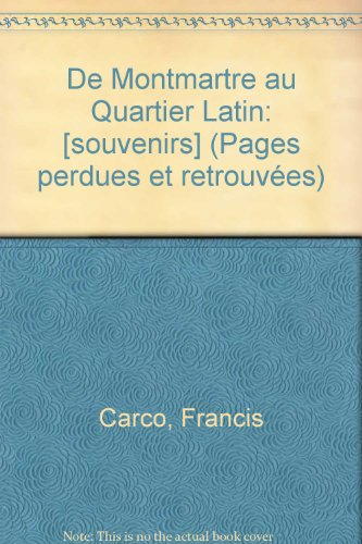 De Montmartre au quartier latin