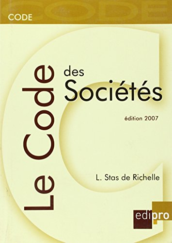 Le code des sociétés