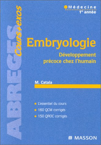 Embryologie : développement précoce chez l'humain