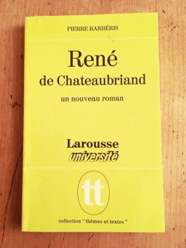 rené de chateaubriand, un nouveau roman