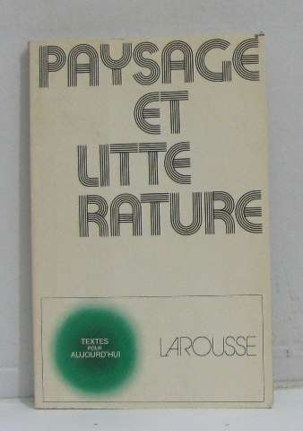 Paysage et littérature