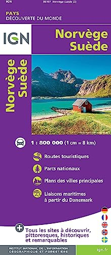 86107 norvege/suede 1/800.000