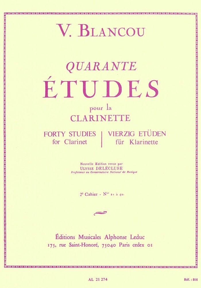 40 ETUDES VOLUME 2 (21 A 40) CLARINETTE