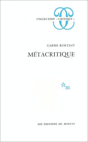 Métacritique. Un débat allemand