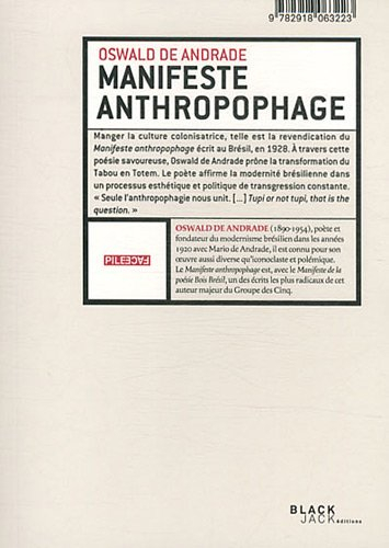 Manifeste anthropophage. Anthropophagie zombie