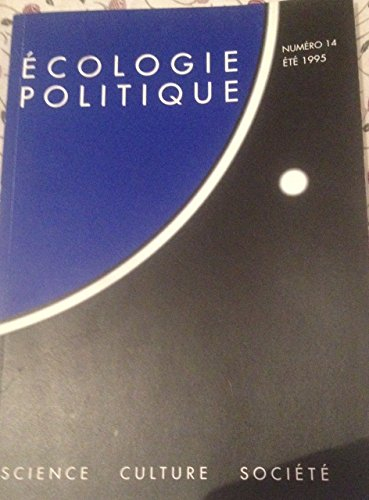 Revue d'écologie politique, numéro 14
