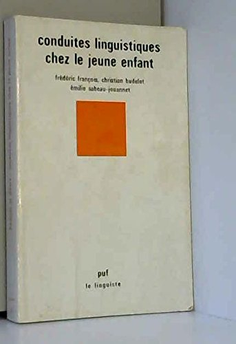 Conduites linguistiques chez le jeune enfant