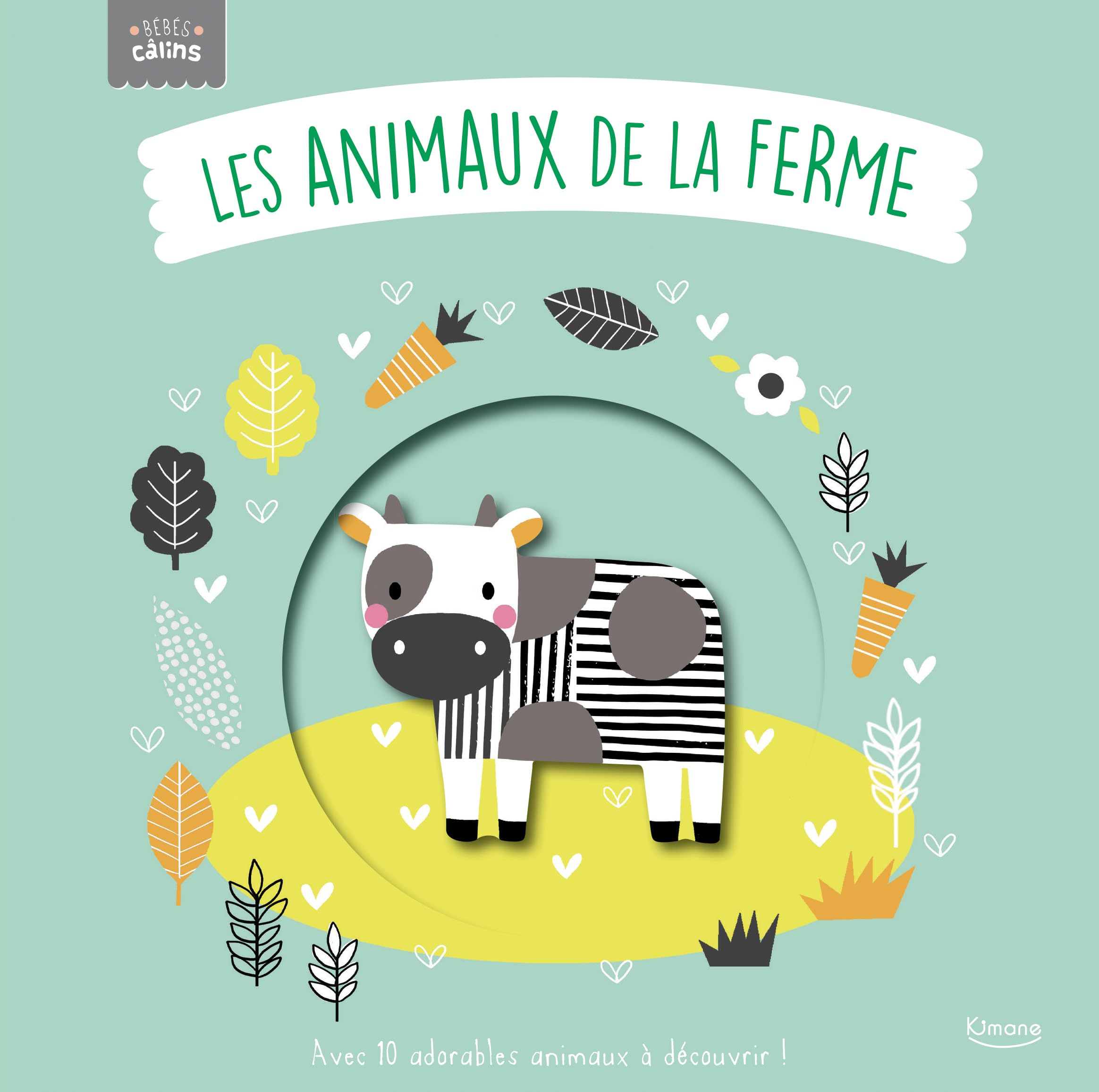 Les animaux de la ferme : avec 10 adorables animaux à découvrir !