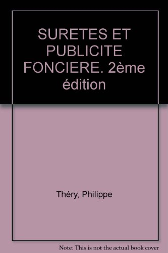 Sûretés et publicité foncière