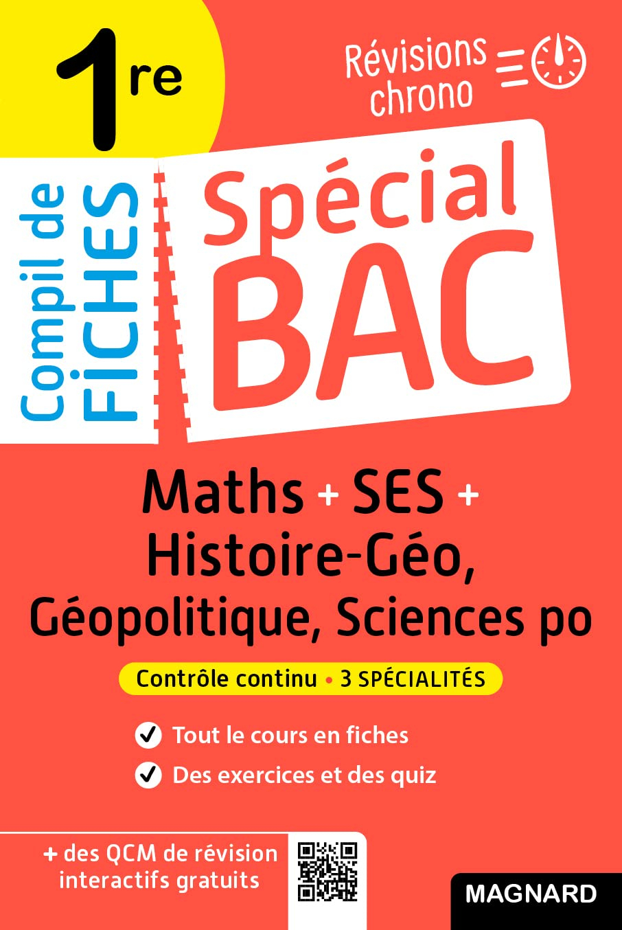 Compil de fiches maths + SES + histoire géo, géopolitique, sciences po 1re : révisions chrono : cont