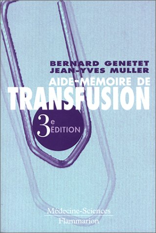 Aide-mémoire de transfusion
