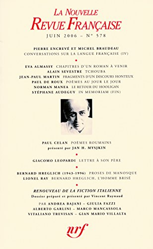 Nouvelle revue française, n° 578