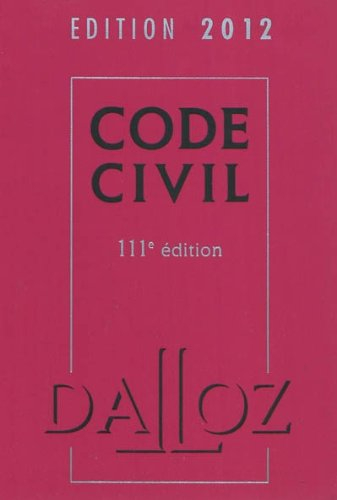 Code civil 2012