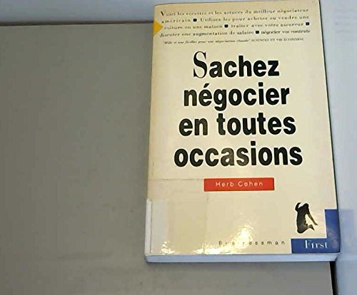 Sachez négocier en toutes occasions