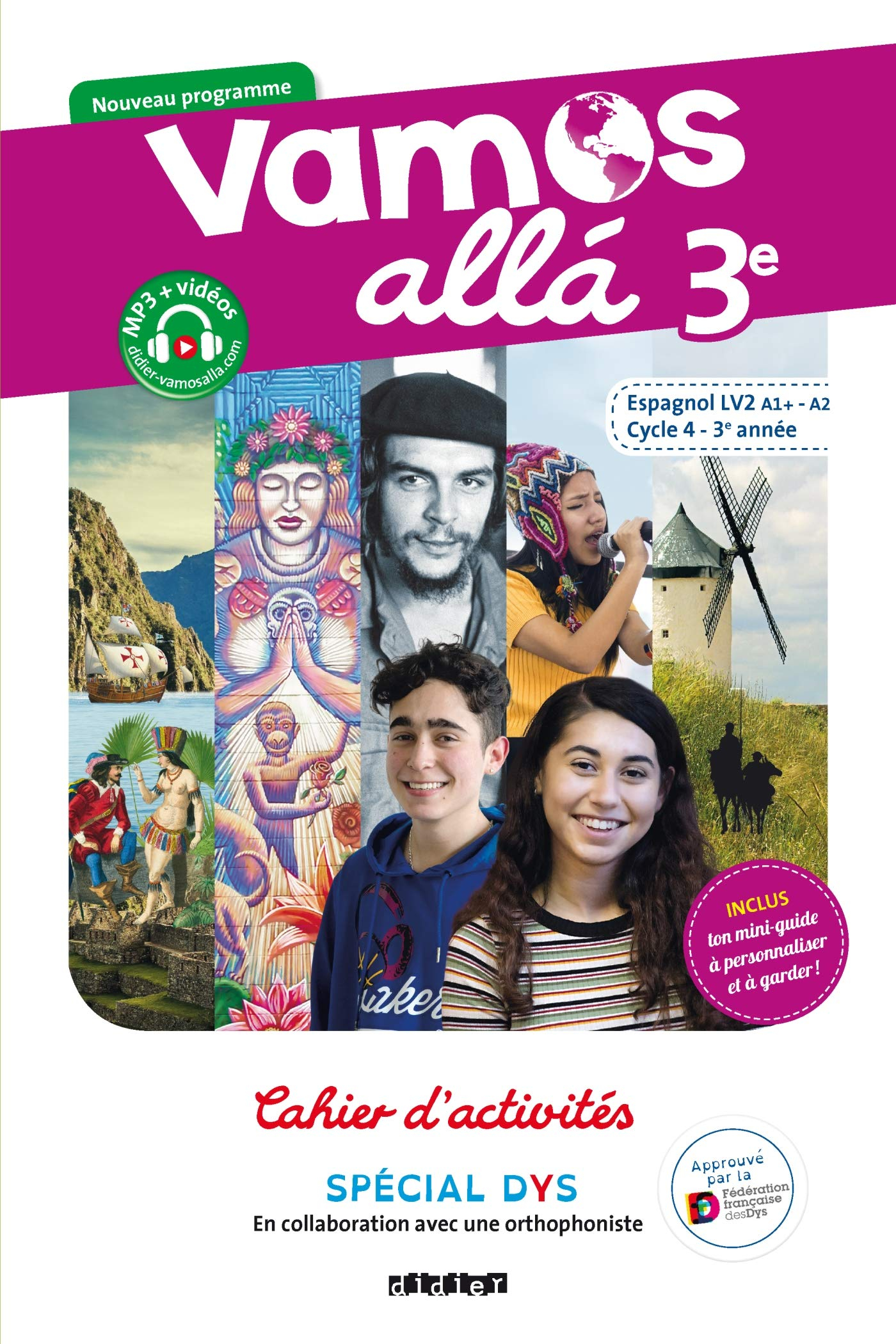 Vamos alla 3e, espagnol LV2 A1+-A2, cycle 4, 3e année : cahier d'activités, spécial dys : nouveau pr