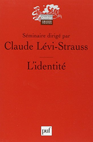 L'identité : séminaire interdisciplinaire, 1974-1975