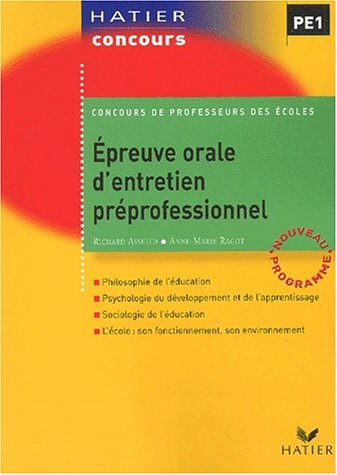 Epreuve orale d'admission