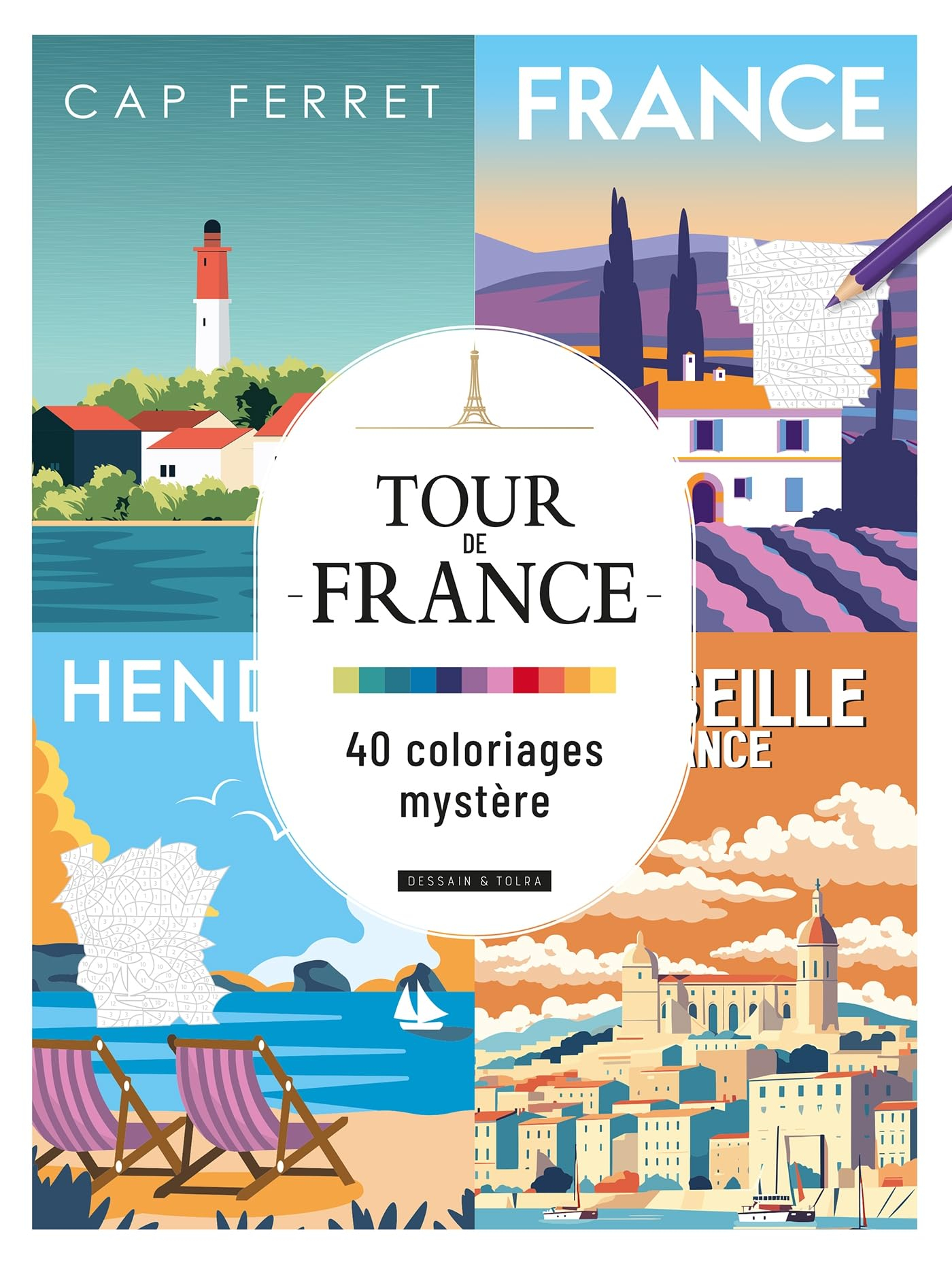 Tour de France : 40 coloriages mystère