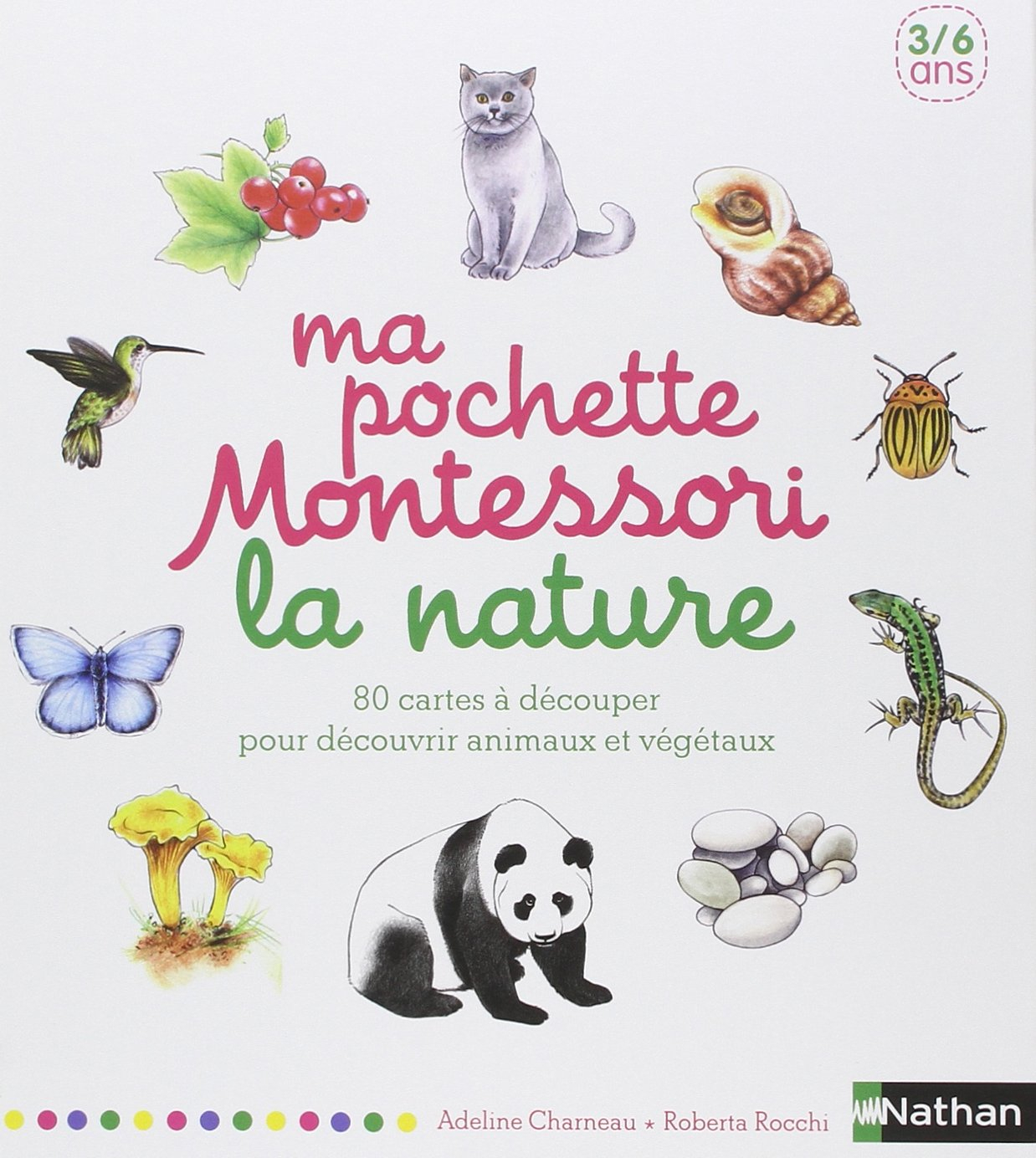 Ma pochette Montessori : la nature : 80 cartes à découper pour découvrir animaux et végétaux