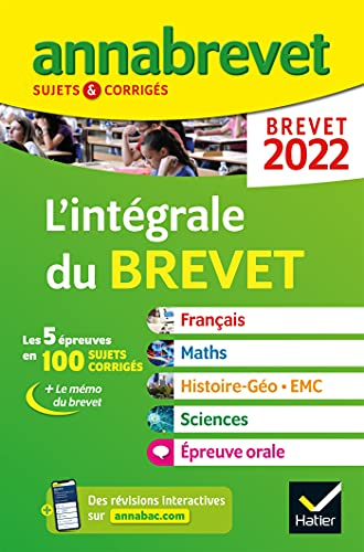 L'intégrale du brevet : 2022