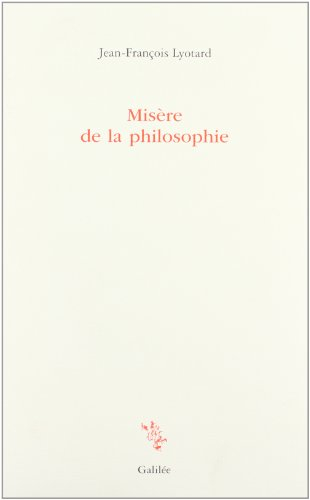 Misère de la philosophie