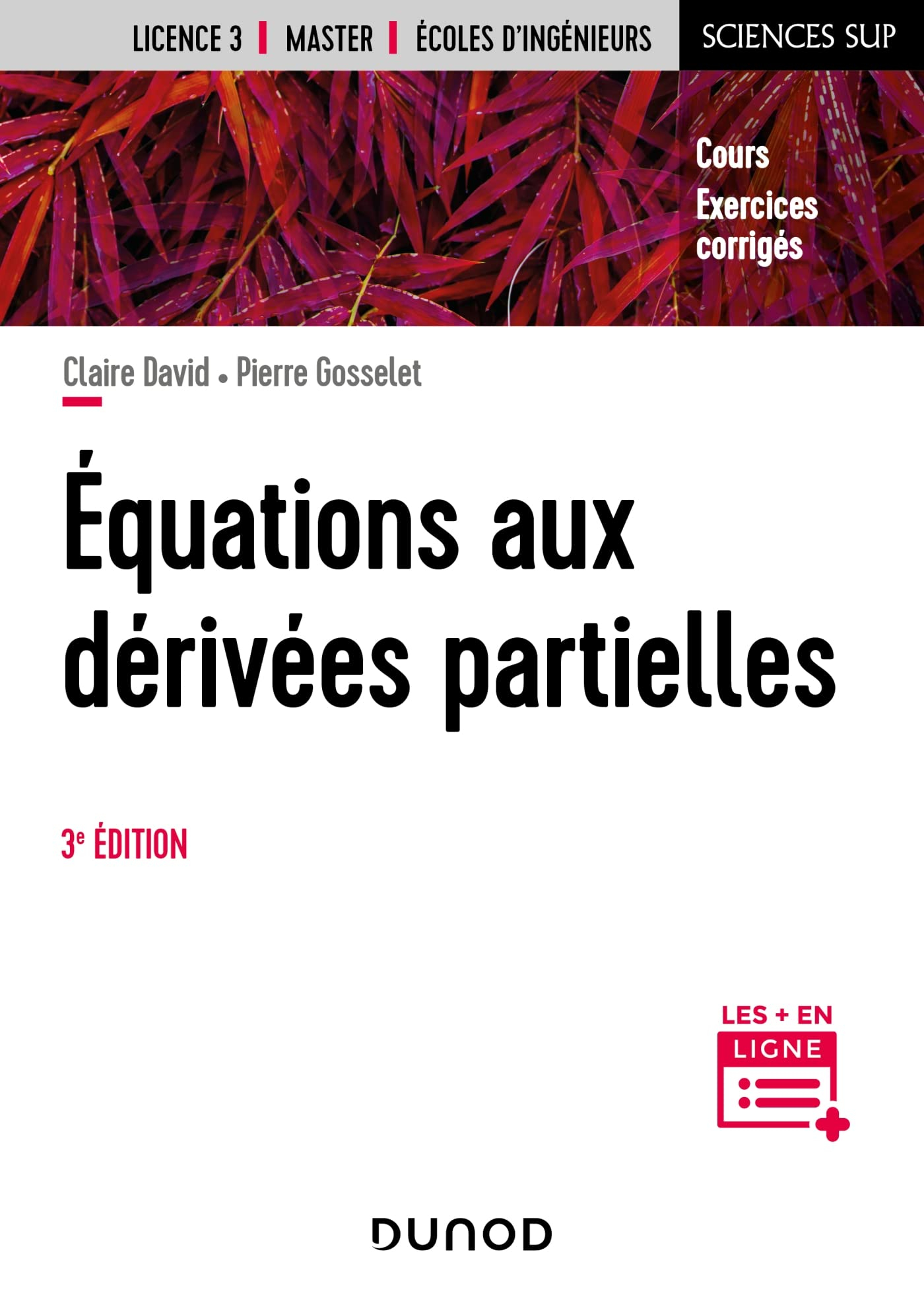 Equations aux dérivées partielles : cours, exercices corrigés : licence 3, master, écoles d'ingénieu